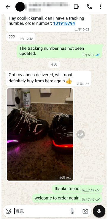 PKGoden Balenciaga  3rd LED Tess Black And White 542023 W1GB1 2045 review feedbacks from whatsapp customoers 01