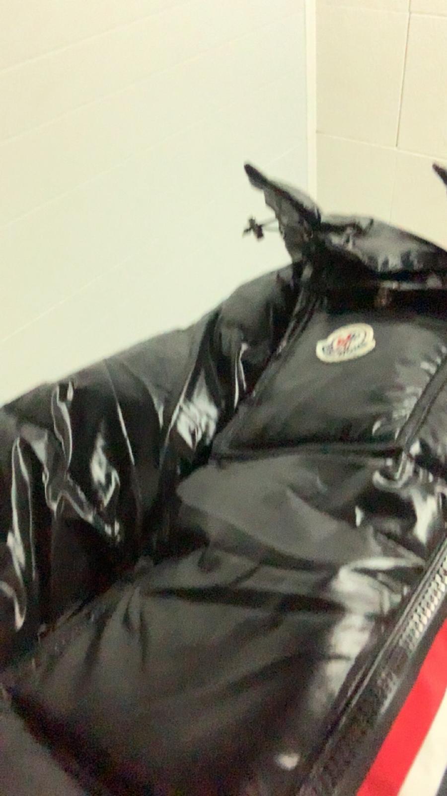 Moncler tricolor ribbon down jacket review feedback from whatsapp customer 01