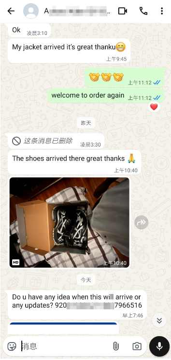 PKGoden Balenciaga Runner Sneaker Black Silver review feedback from whatsapp customer 01