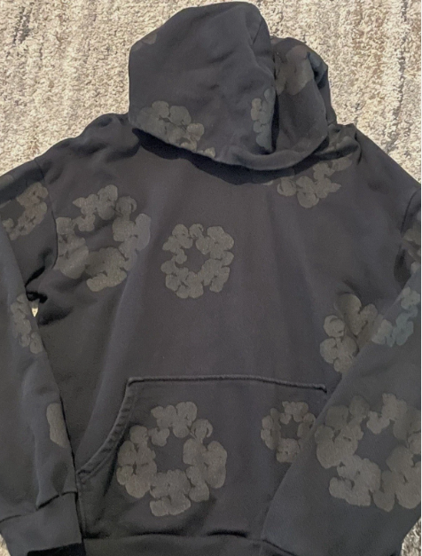 Denim Tears hoodie Cotton Wreath Hooded Black Monochrome review Jannette