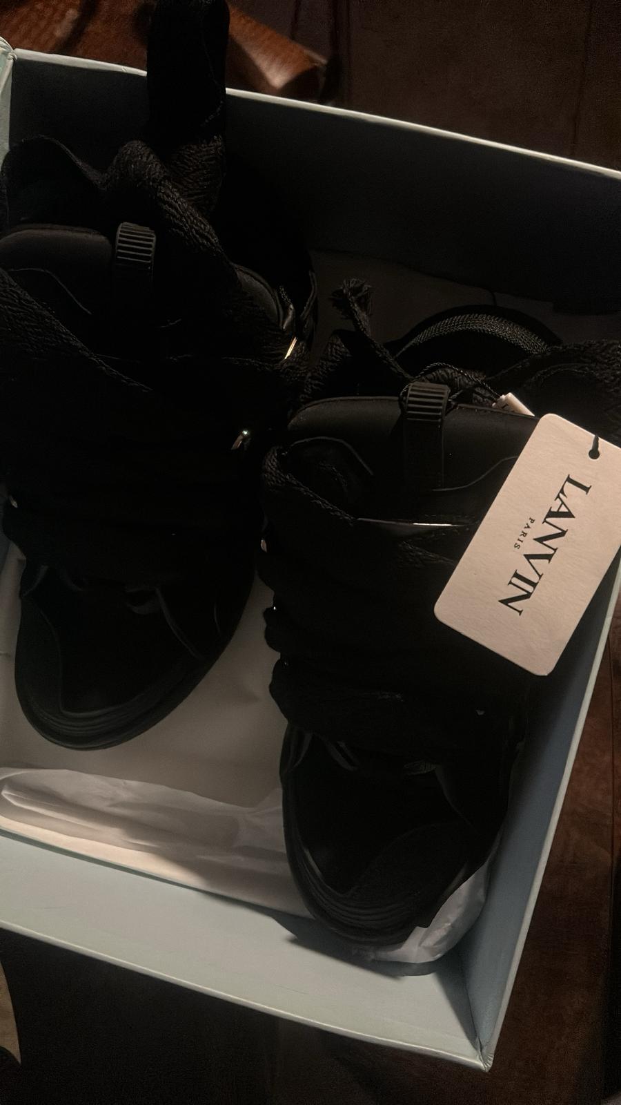 PKGoden Lanvin Leather Curb Triple Black review feedback from whatsapp customer 01