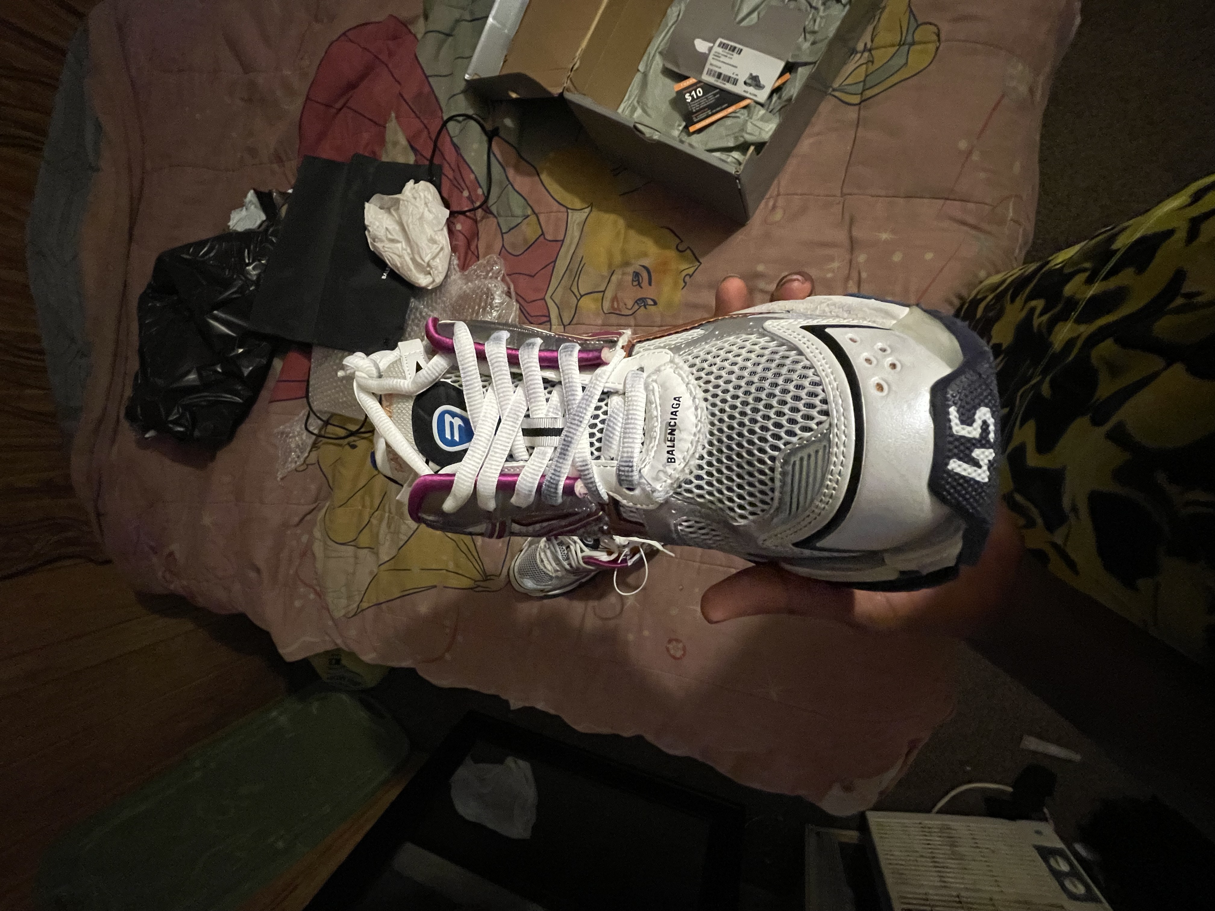 Flash sale| PKGoden Balenciaga 7th Runner Silver Purple 677403W3RB68123 review Marion 03