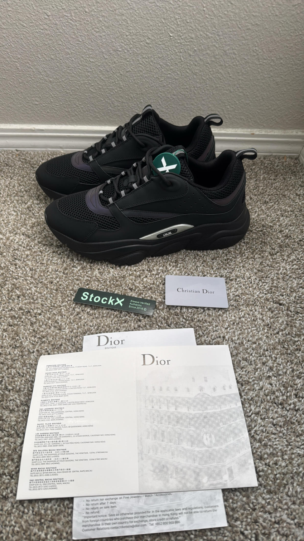 PKGoden Dior B22 Sneakers Cream Black Laser review Mohamed