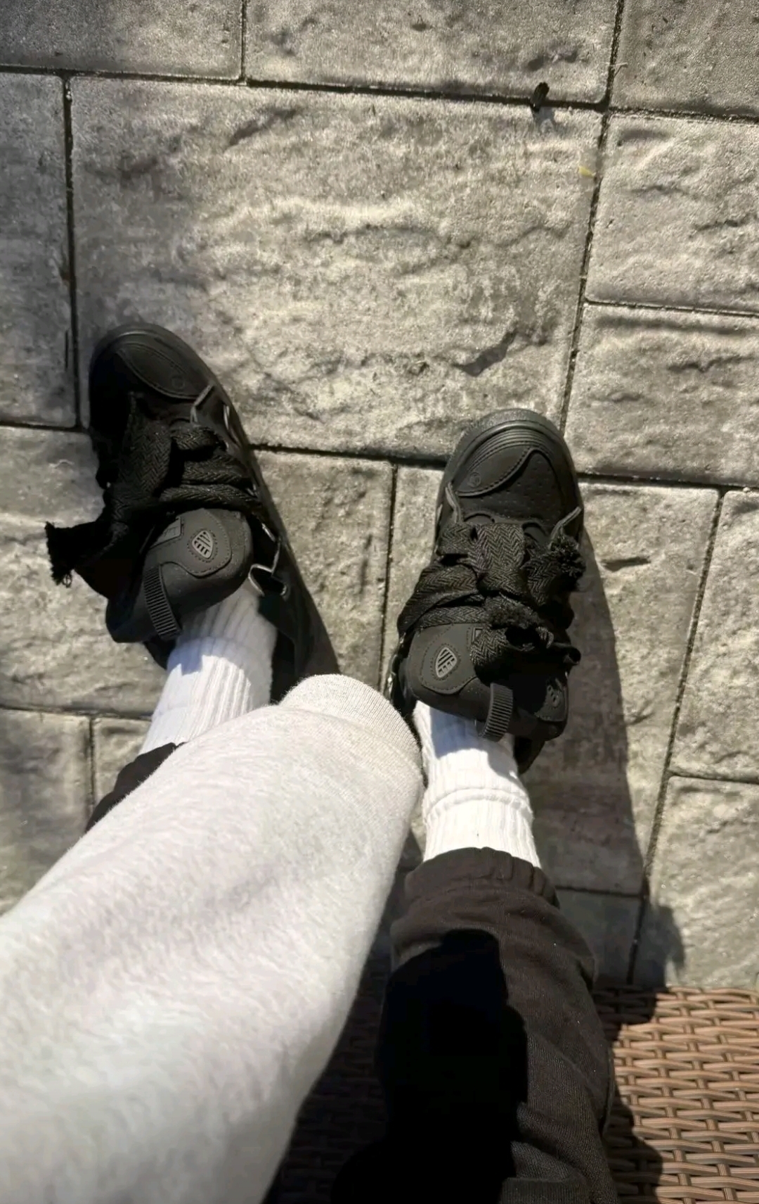 Flash sale | PKGoden Lanvin Leather Curb Triple Black review LJAYY 01