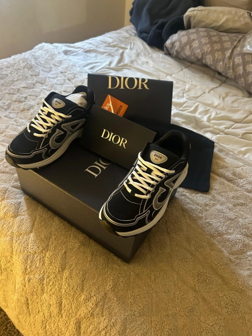 Flash sale | PKGoden Dior B30 Light Grey Sneakers Black Coffee Color 3SN279ZND-H969 review 