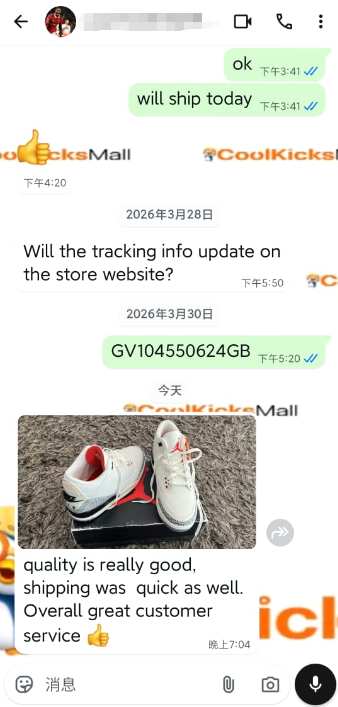 Coolkicks PKGoden Air Jordan 3 Retro White Cement Reimagined,DN3707-100 review customer feedback 01