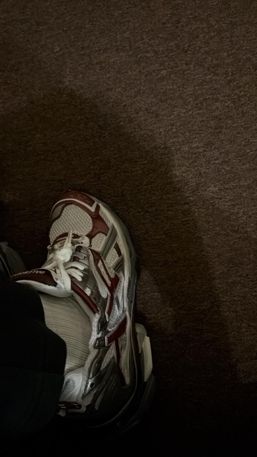 PKGoden Balenciaga Runner White Wine Red review customer feedback 00