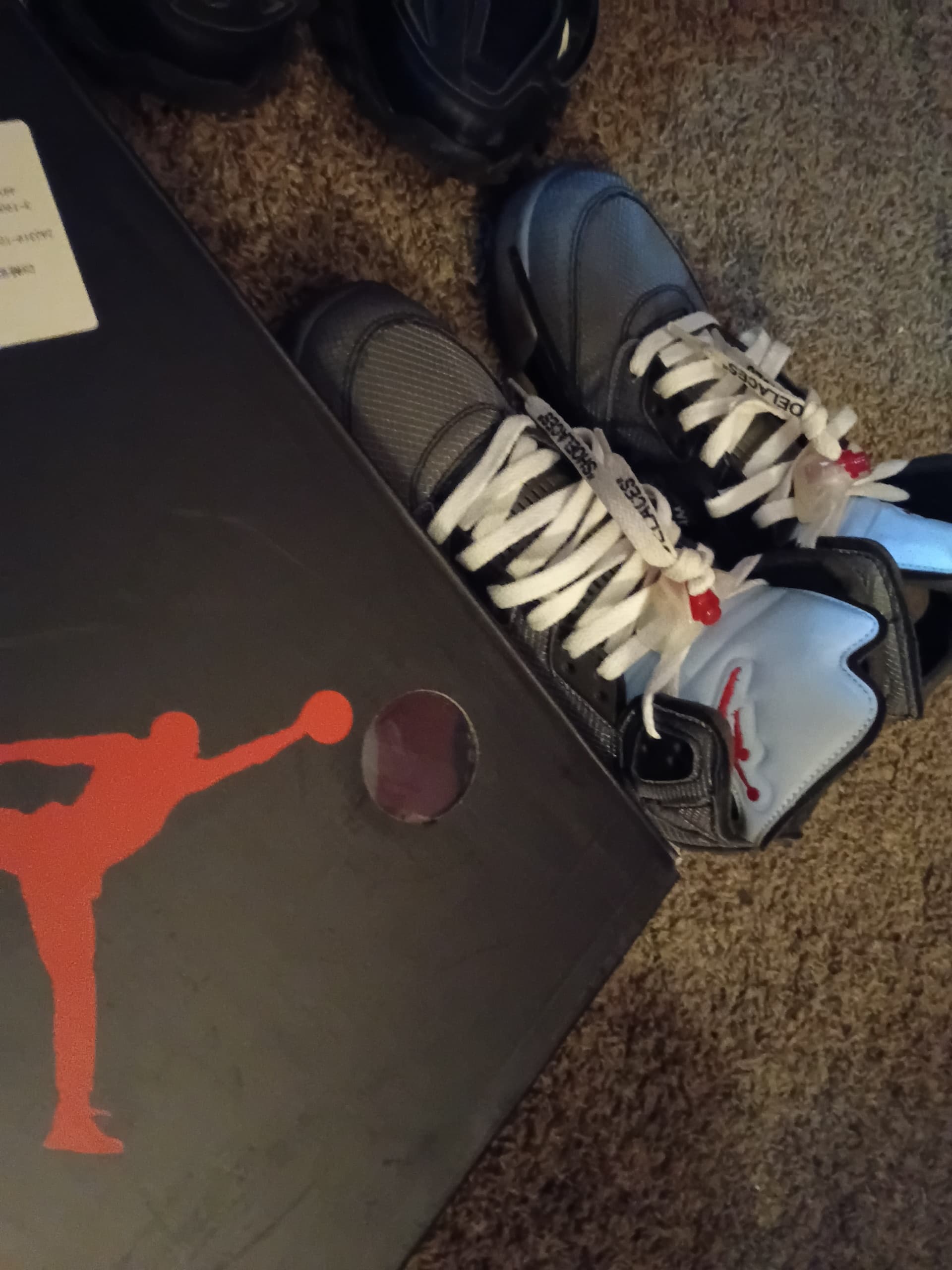 Coolkicks PKGoden Air Jordan 5 Retro Off-White Black,CT8480-001 review customer feedback 00
