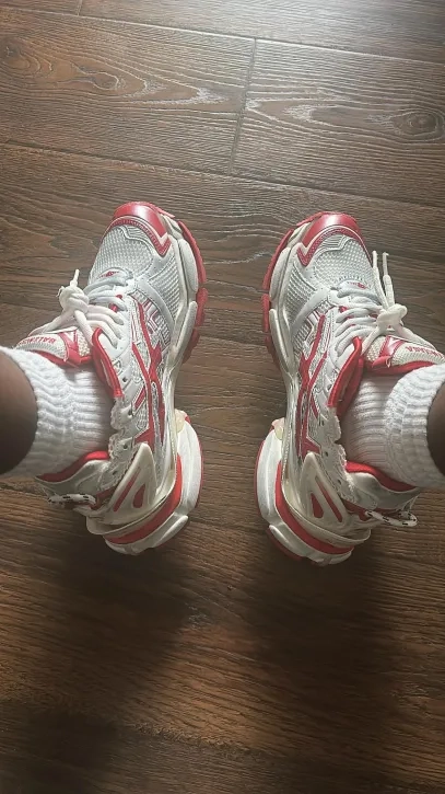 PKGoden Balenciaga 7th Runner Blue White Red 677402 W3RB2 9060 review 