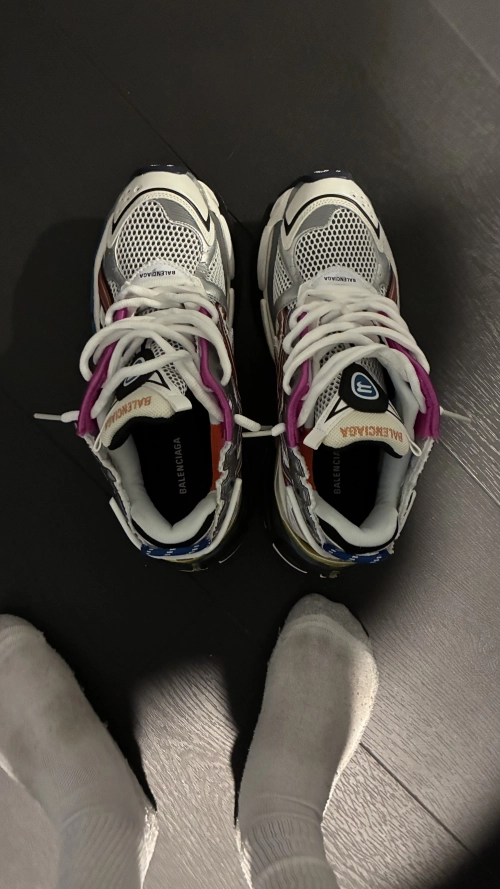 Flash sale| PKGoden Balenciaga 7th Runner Silver Purple 677403W3RB68123 review 