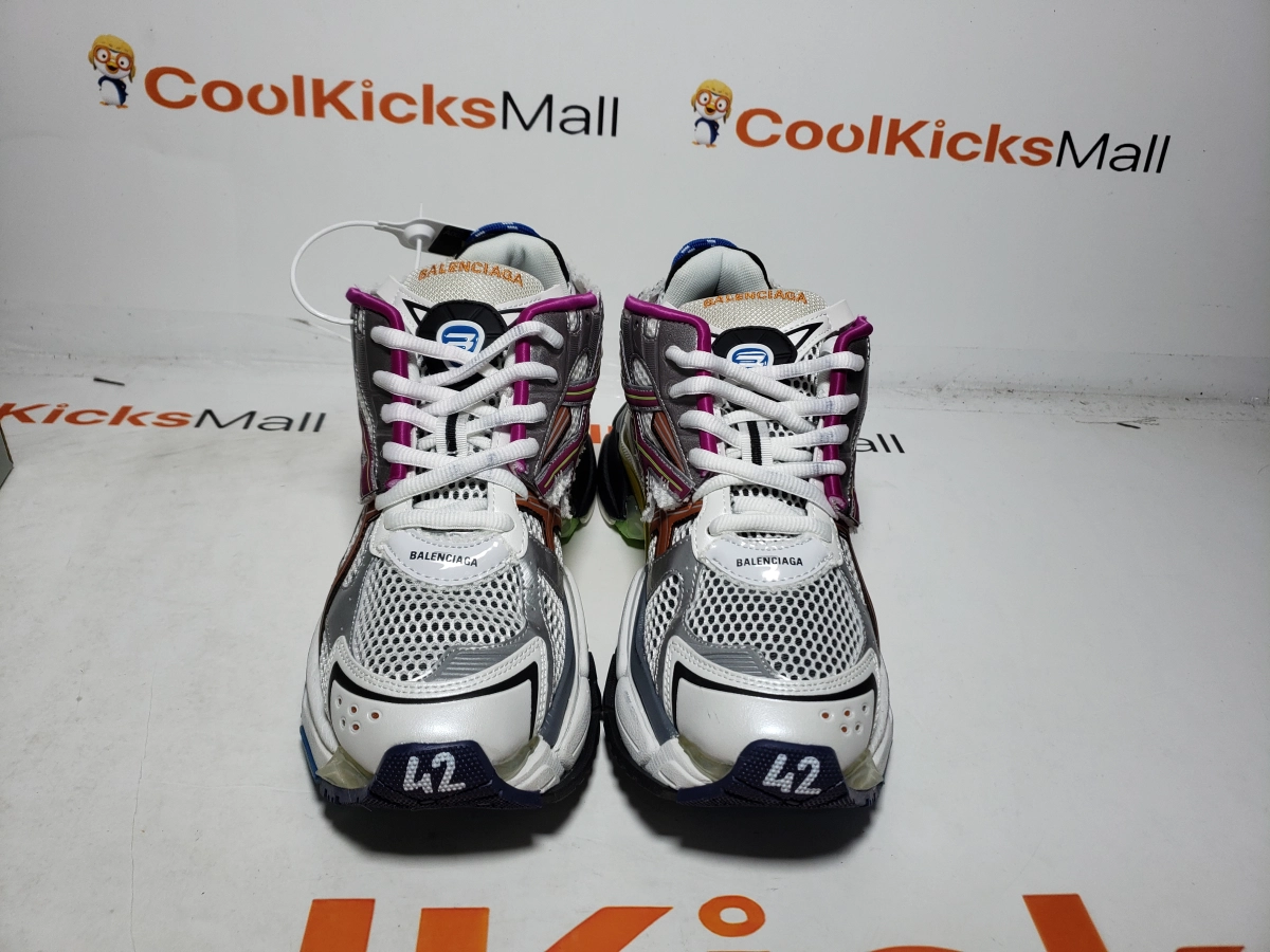 QC Picture: PKGoden Balenciaga 7th Runner Silver Purple 677403W3RB68123