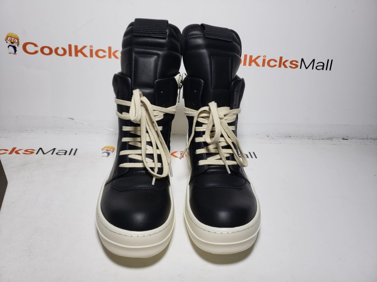 QC Picture:  PKGoden RICK OWENS/RO Geobasket Black and White RU02C7894LCGLPO-7511