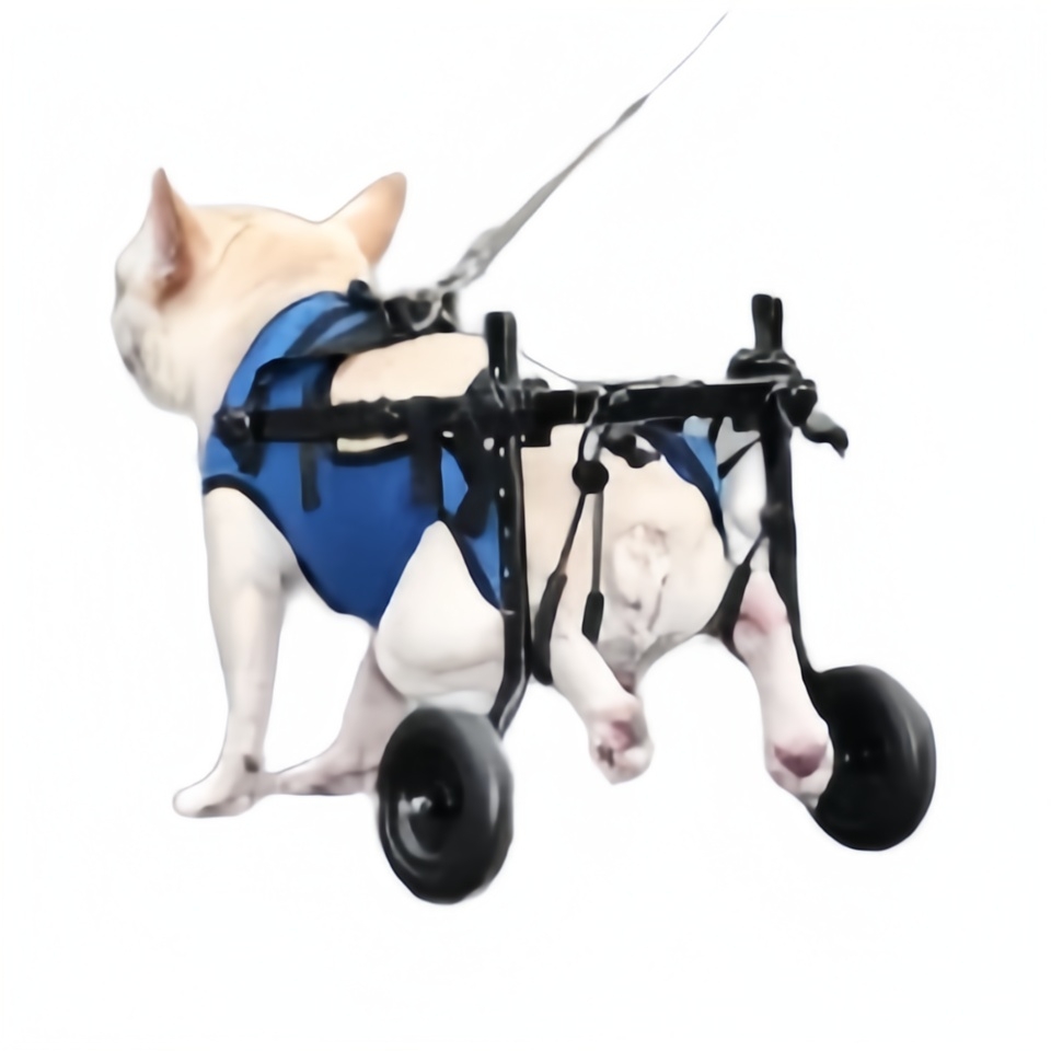 Dog Rear-Leg Wheelchair with Breathable Vest
