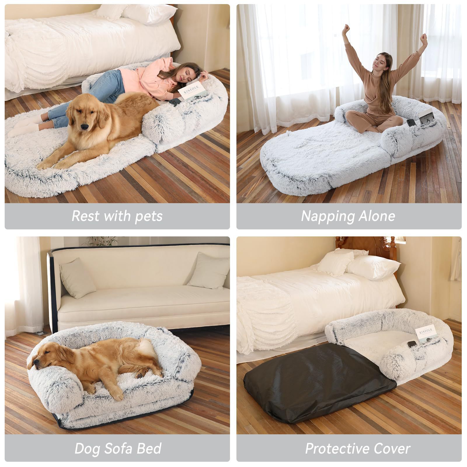 Large Dog Bed for Pet Owners:Companion Comfort