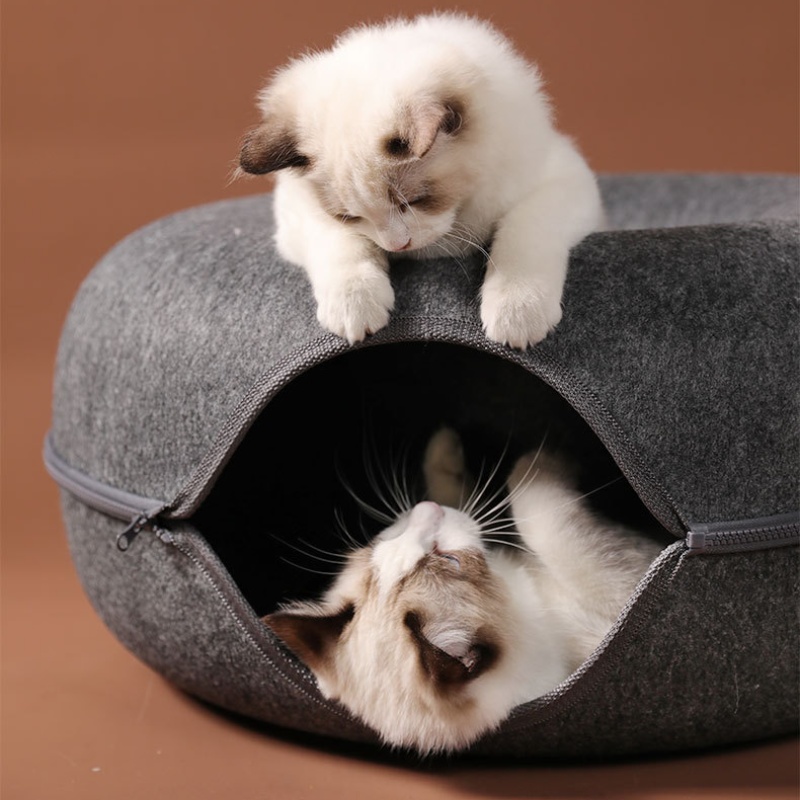 Multi-Purpose Cat Tunnel Bed: The Perfect Blend of Leisure and Play for Your Pet