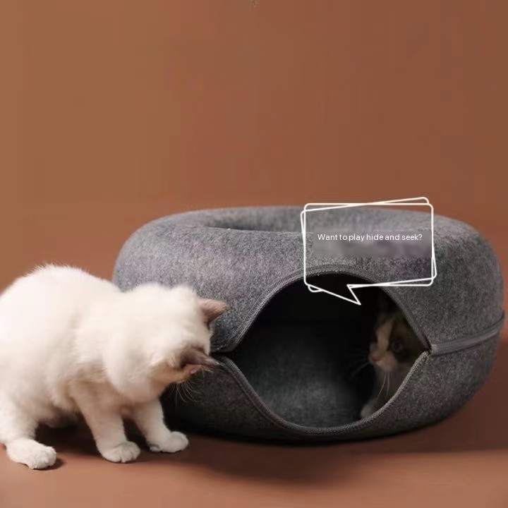 Multi-Purpose Cat Tunnel Bed: The Perfect Blend of Leisure and Play for Your Pet