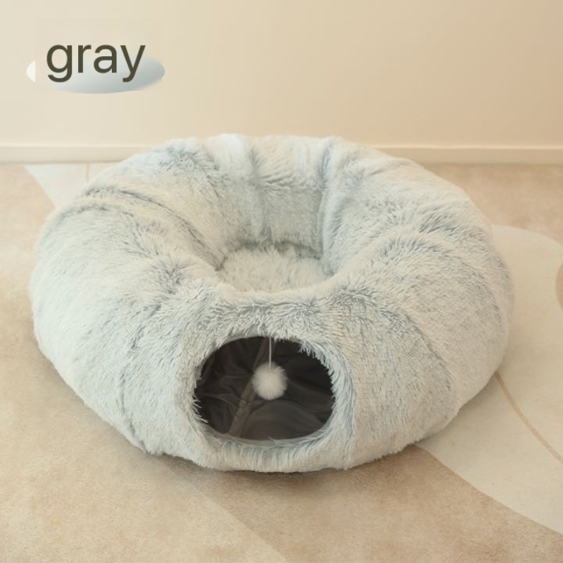 Cozy Cat Doughnut Tunnel Bed: Ultimate Feline Comfort