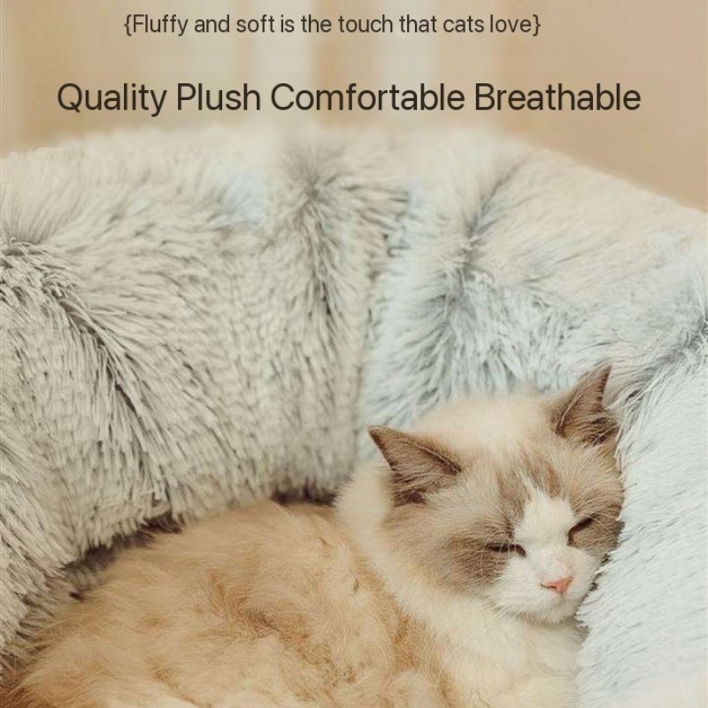 Cozy Cat Doughnut Tunnel Bed: Ultimate Feline Comfort