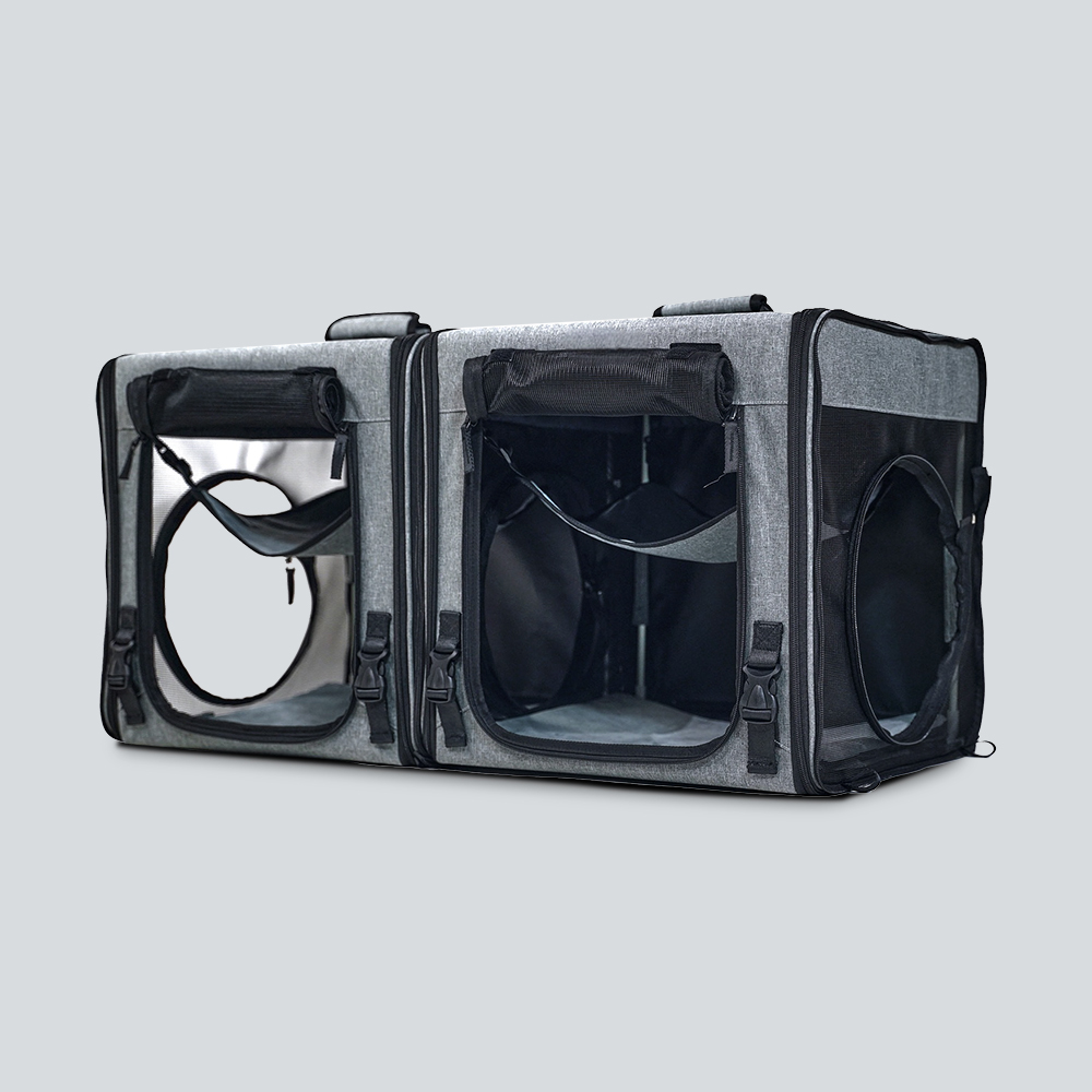 Double Cat Dog Travel Tunnel Bag