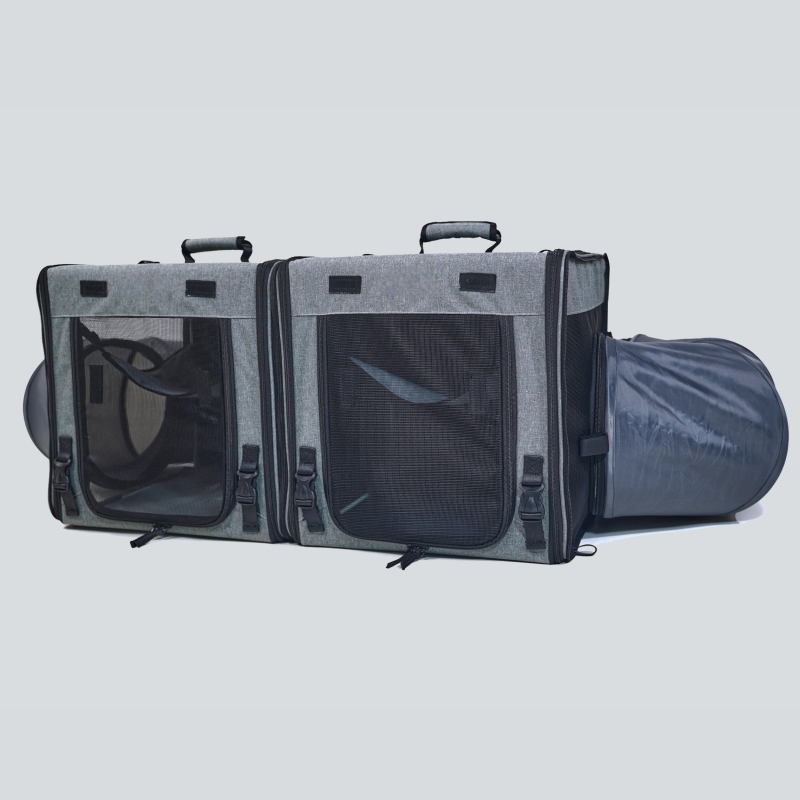 Double Cat Dog Travel Tunnel Bag