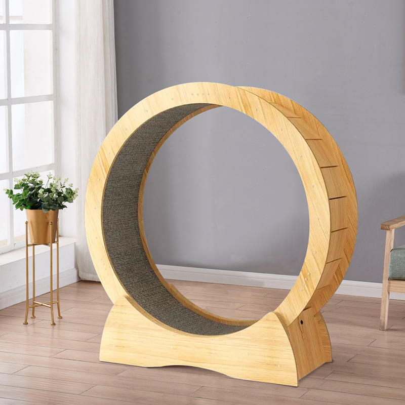 Solid Wood Quiet and Safe Pet Cat Treadmill: Your Perfect Companion for Indoor Exercises