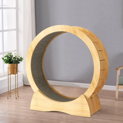 Solid Wood Quiet and Safe Pet Cat Treadmill: Your Perfect Companion for Indoor Exercises 02