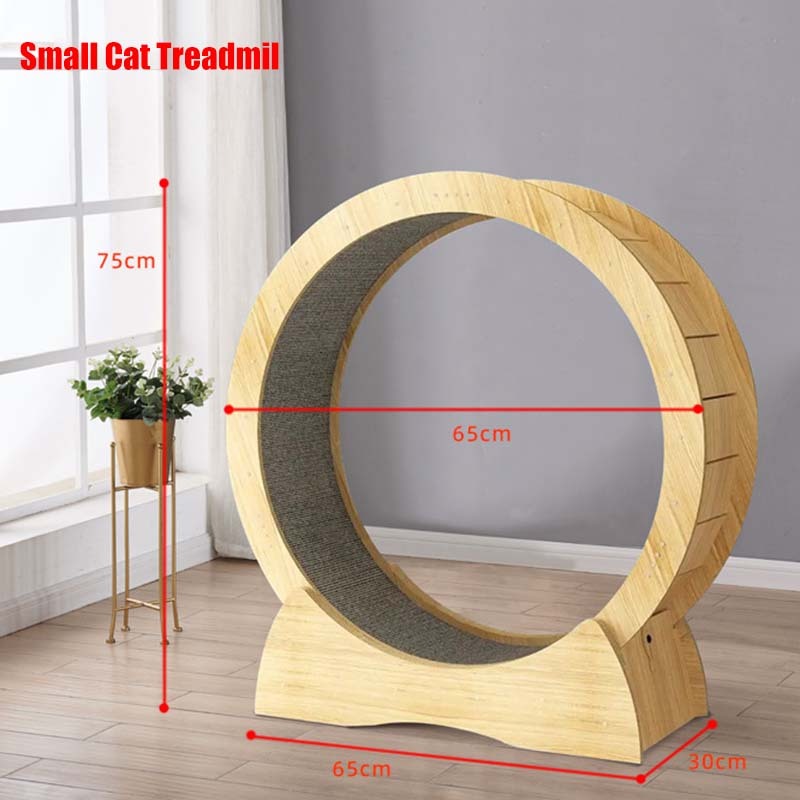 Solid Wood Quiet and Safe Pet Cat Treadmill: Your Perfect Companion for Indoor Exercises