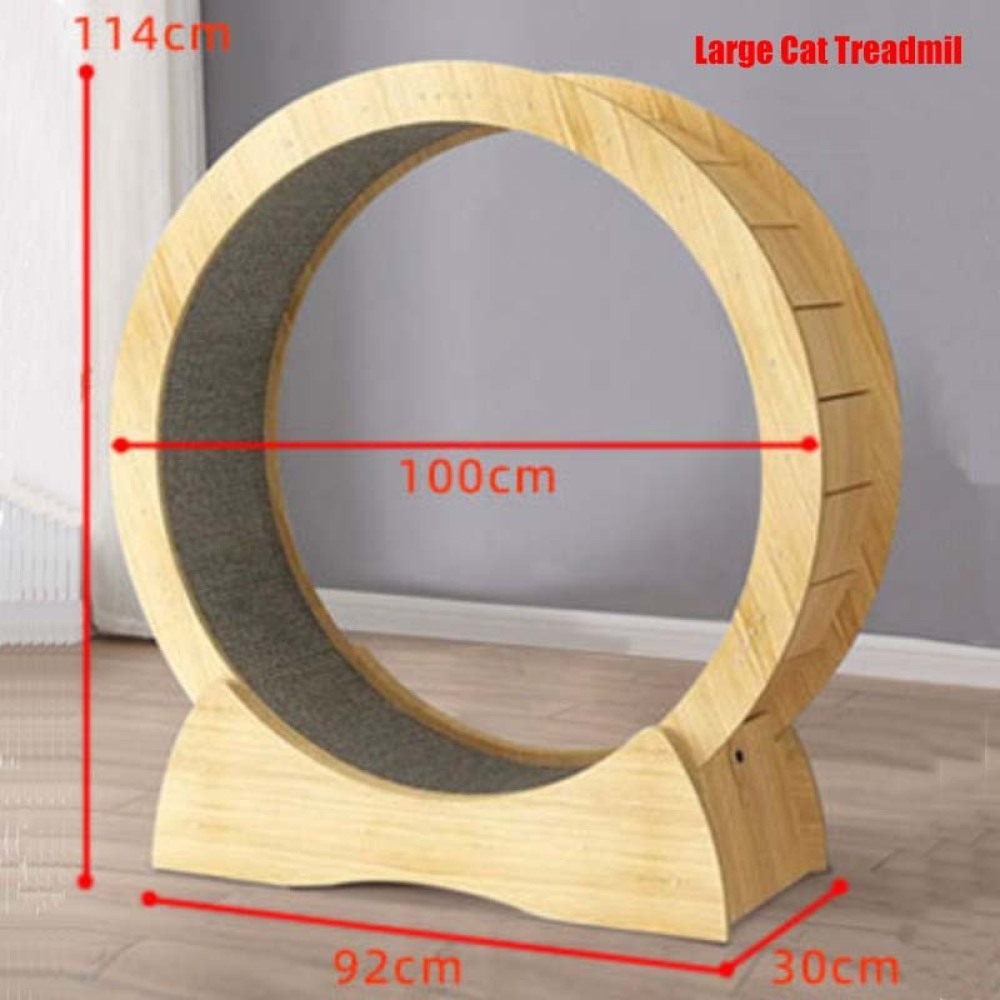 Solid Wood Quiet and Safe Pet Cat Treadmill: Your Perfect Companion for Indoor Exercises