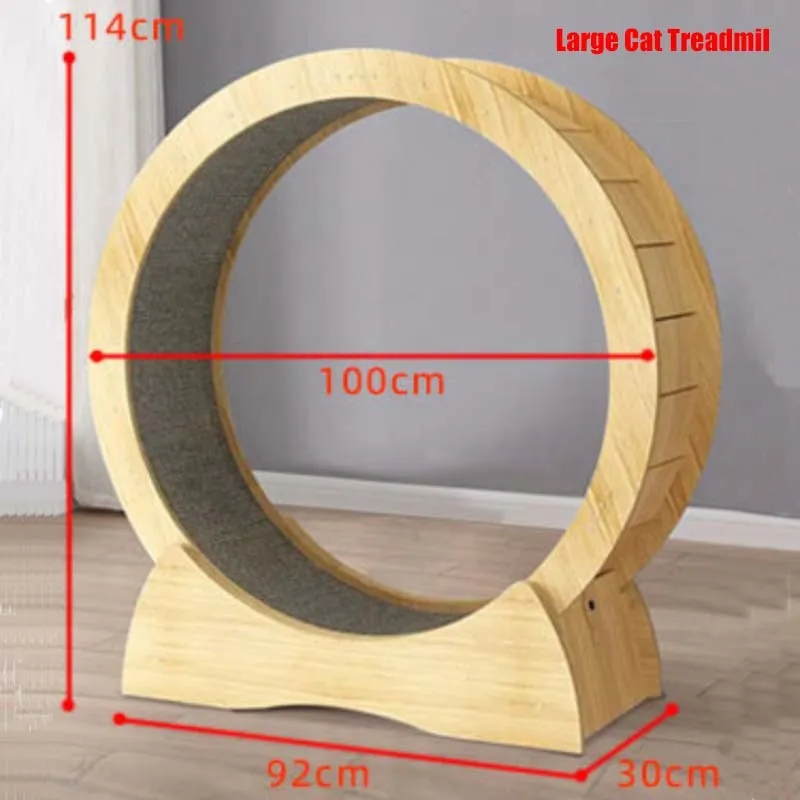 Solid Wood Quiet and Safe Pet Cat Treadmill: Your Perfect Companion for Indoor Exercises