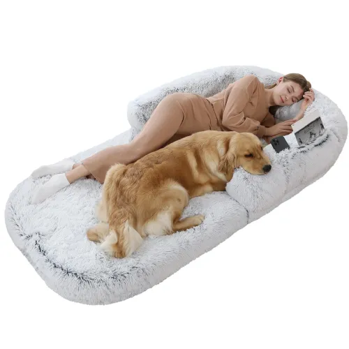 Furtent's Large Human Dog Bed: The Ultimate Sleep Sanctuary for Pet and Owner