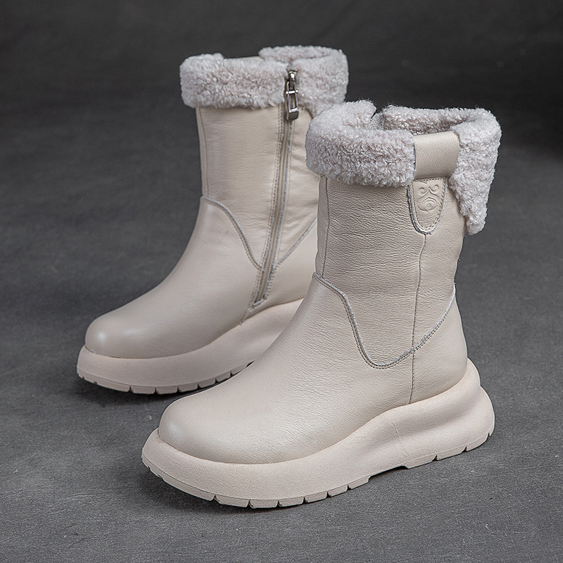 Cnkiwis Cotton Boots Beige 63911-3
