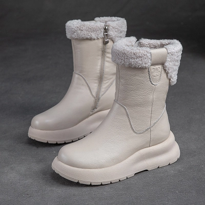 Cnkiwis Cotton Boots Beige 63911-3 01