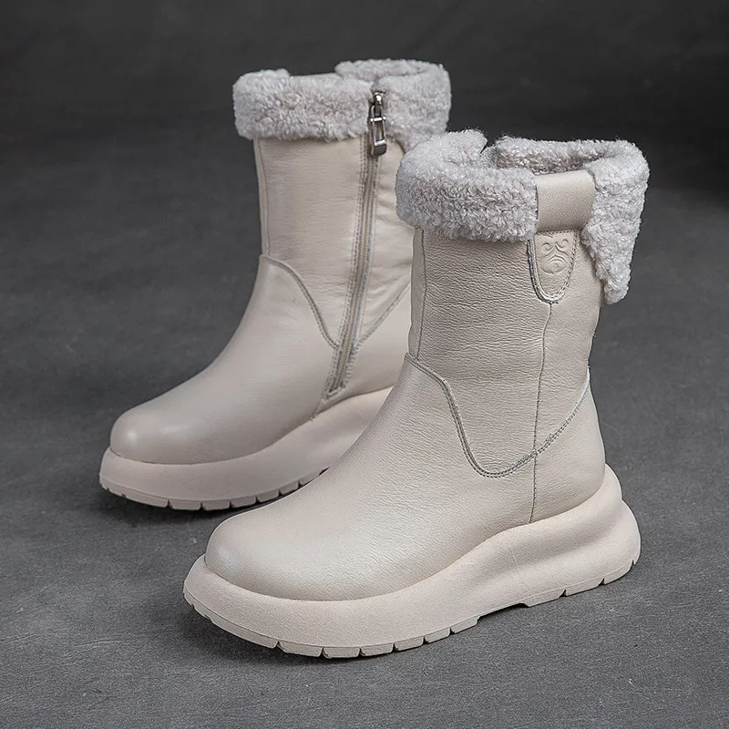 Cnkiwis Cotton Boots Beige 63911-3