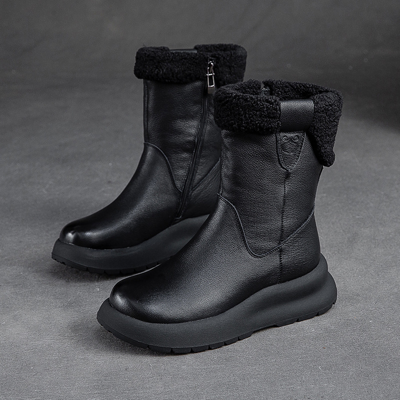 Cnkiwis Cotton Boots Black 63911-3