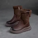 Cnkiwis Cotton Boots Brown 63911-3