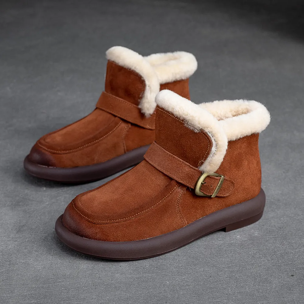 Cnkiwis Cotton Boots Orange 6652-8