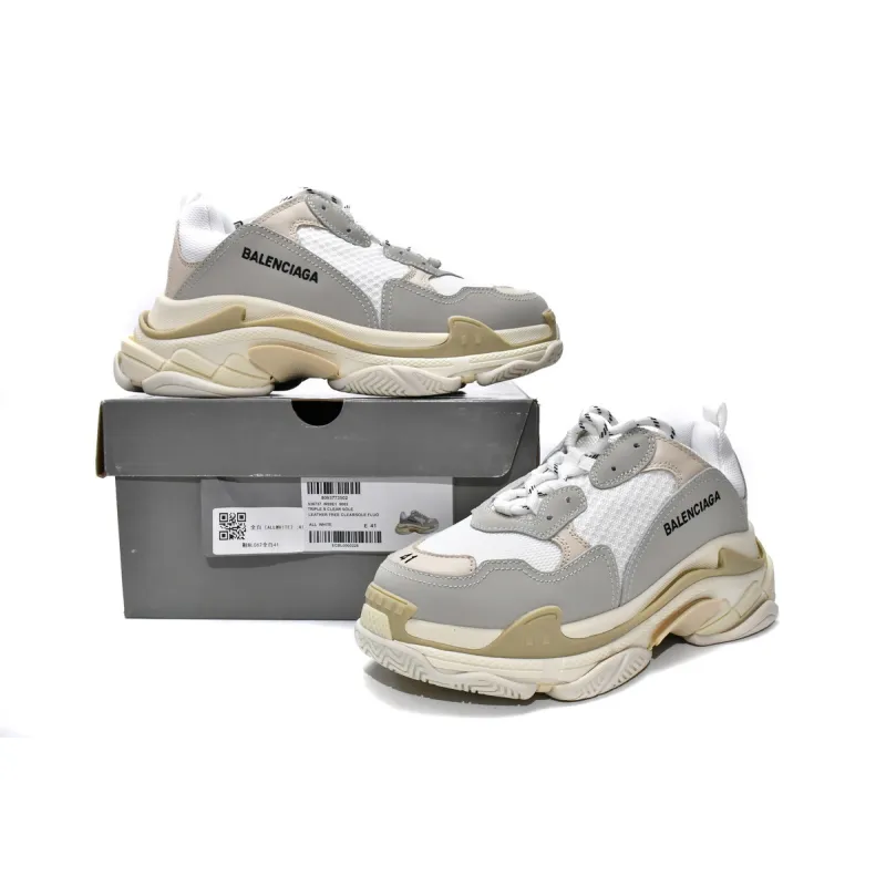 PK Balenciaga Triple S White, 534217 W09E1 9000