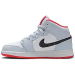 PK Jordan 1 Mid Half Blue Polka Dot Swoosh (GS), 555112-400