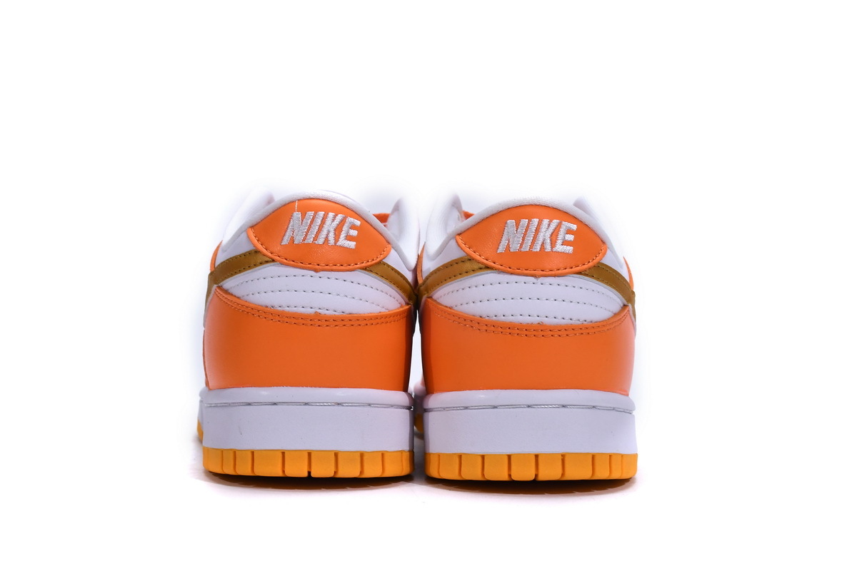 PK Dunk SB Low White/Orange Blaze-Gold, CU1726-002