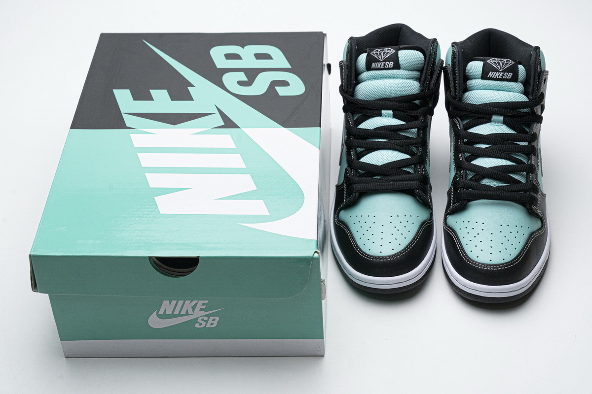 PK Dunk SB High Diamond Supply Co. Aqua Blue, 653599-400