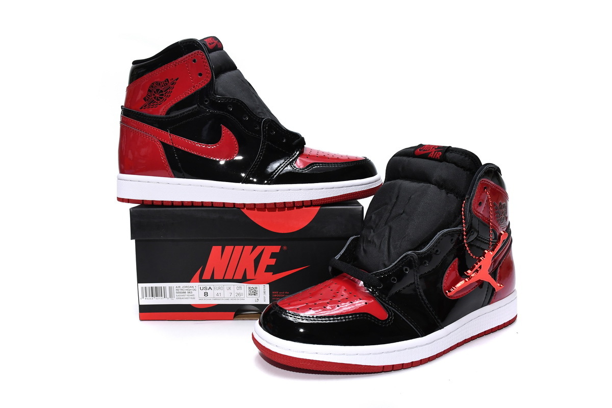 H12 Jordan 1 Retro High OG Patent Bred, 555088-063