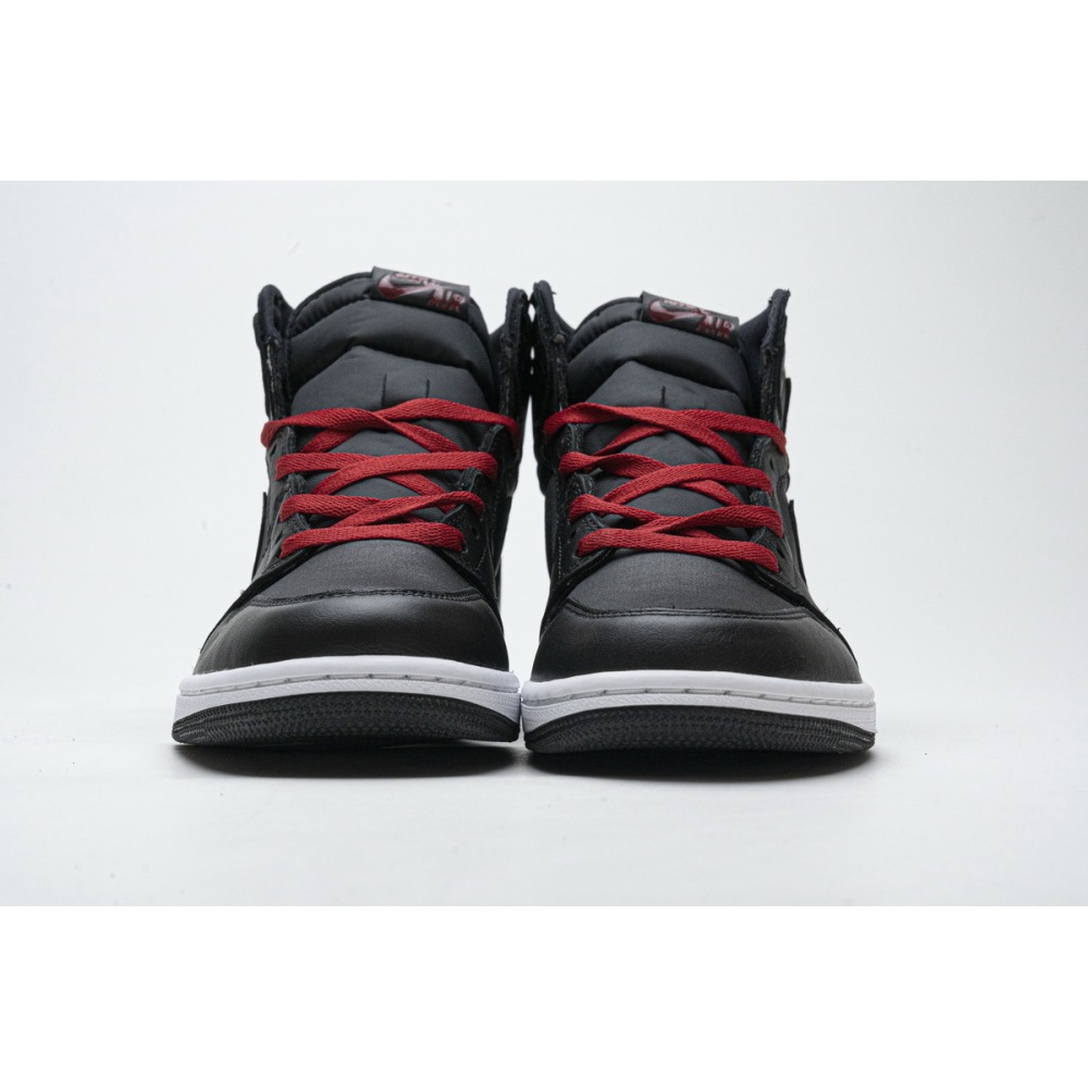 PK Jordan 1 Retro High Black Satin Gym Red, 555088-060
