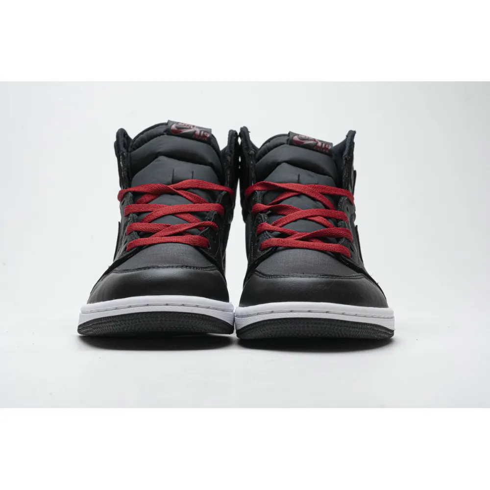 PK Jordan 1 Retro High Black Satin Gym Red, 555088-060