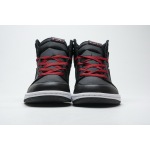 PK Jordan 1 Retro High Black Satin Gym Red, 555088-060