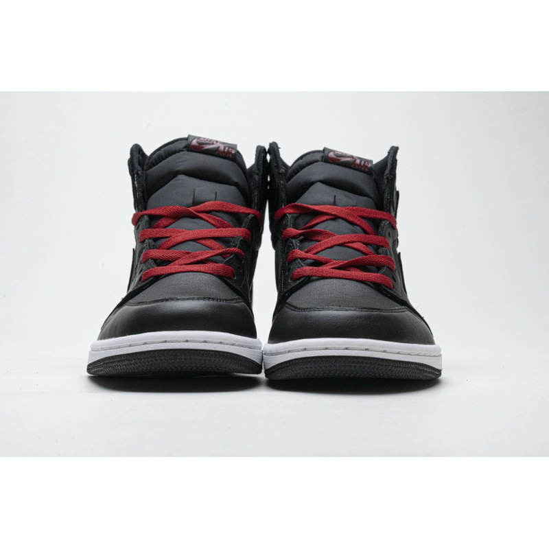 PK Jordan 1 Retro High Black Satin Gym Red, 555088-060
