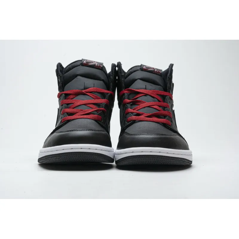 PK Jordan 1 Retro High Black Satin Gym Red, 555088-060