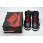 PK Jordan 1 Retro High Black Satin Gym Red, 555088-060