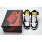 PK Jordan 1 Retro High White Black Volt University Gold, 555088-118