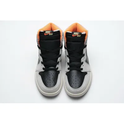 PK Jordan 1 Retro High Neutral Grey Hyper Crimson, 555088-018 02