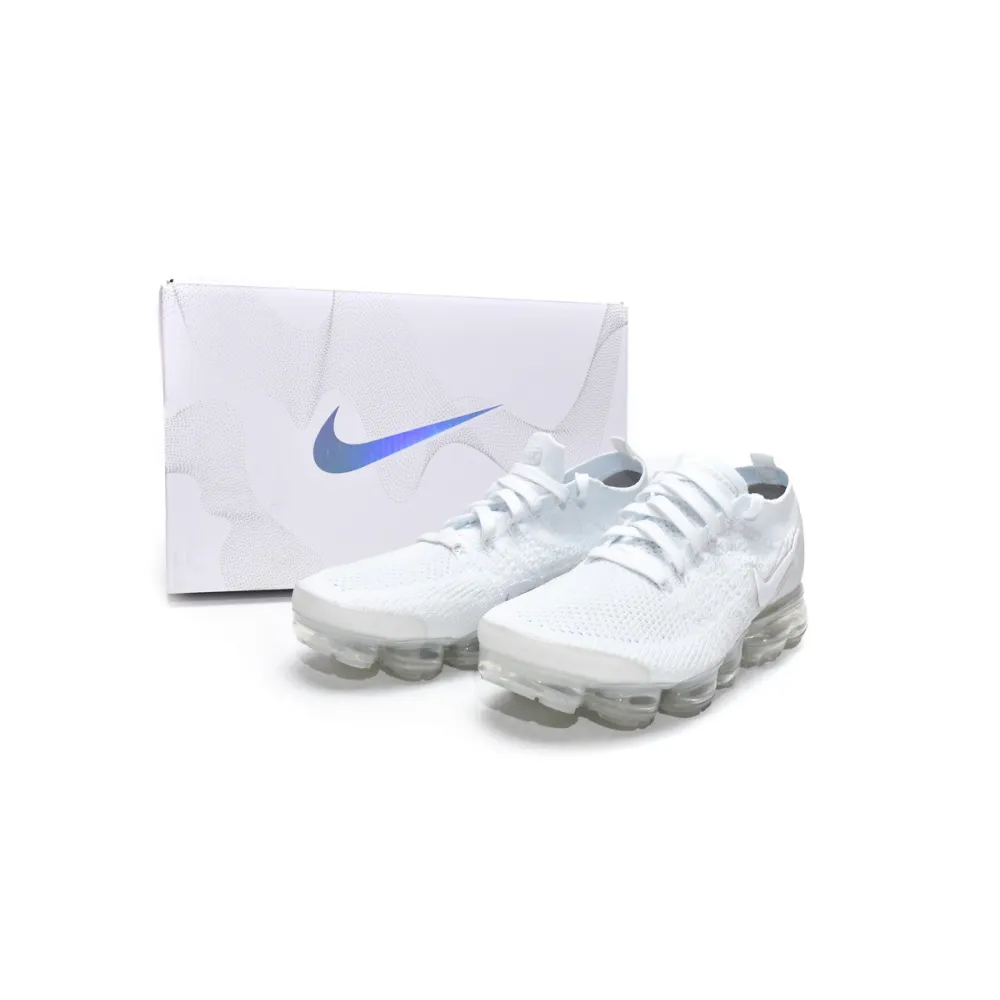 PK Air VaporMax Flyknit 2 White Pure Platinum, 942842-100